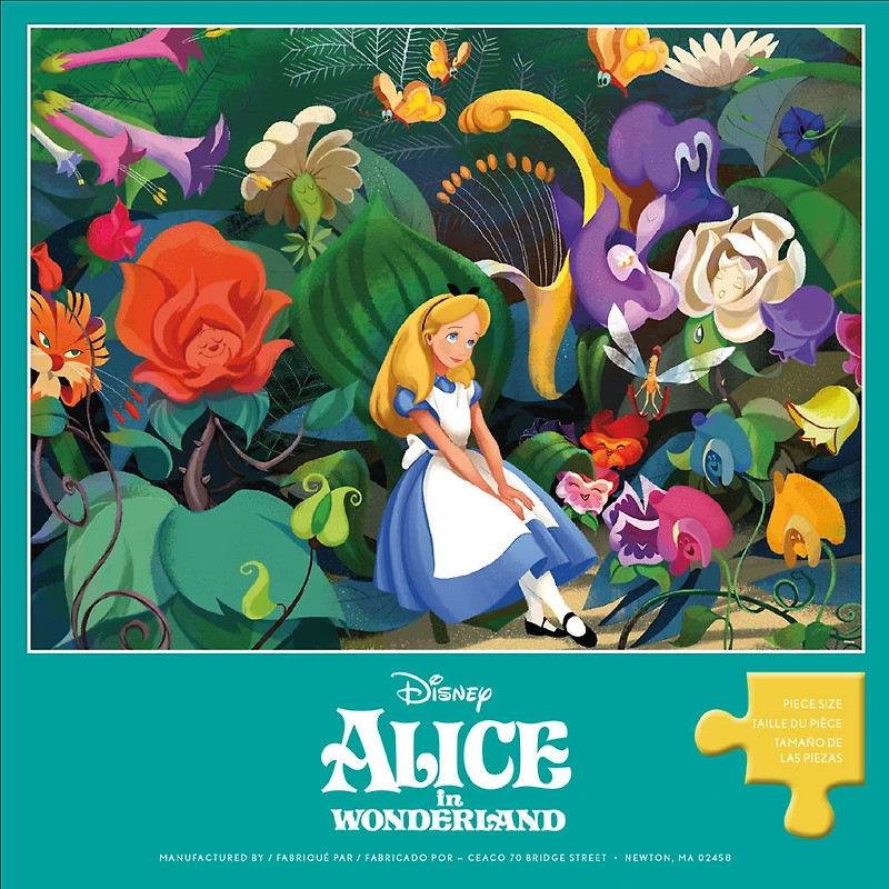 Disney 300 Pièces Surdimensionnées - Alice Avec Des Fleurs - Puzzle 300 Pièces