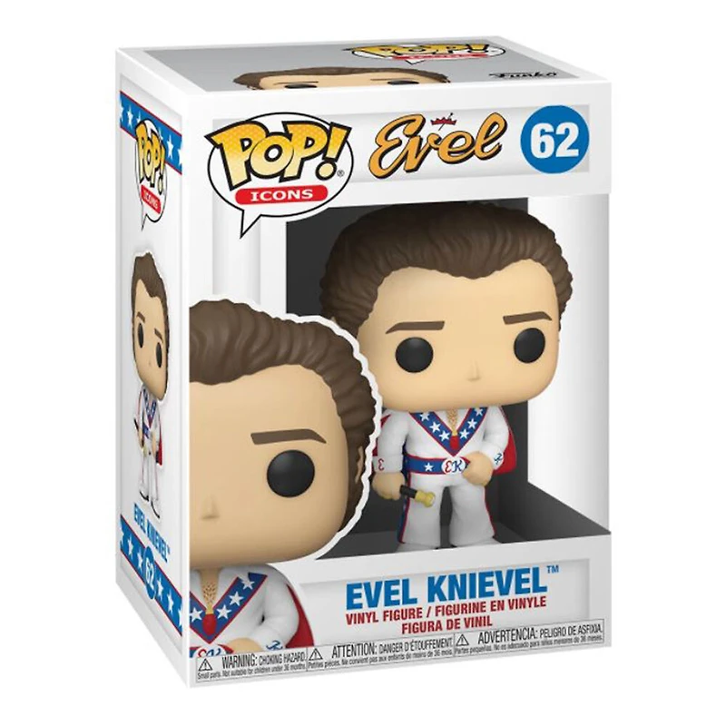 Figurine en Vinyle Evel Knievel with Cape  par Funko POP!