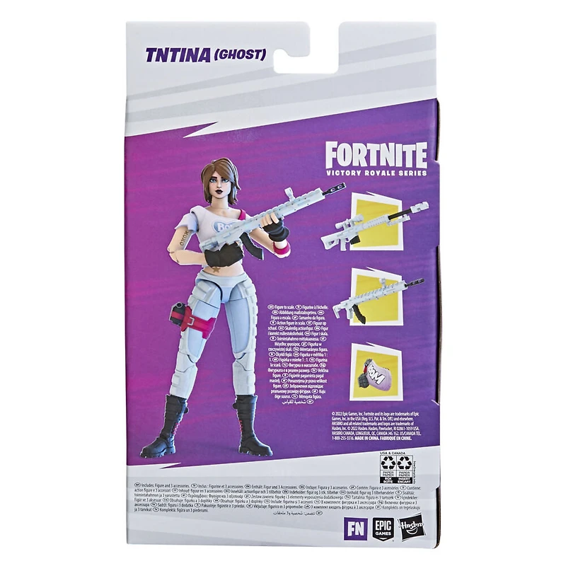 Hasbro Fortnite Victory Royale Series, figurine TNTina (Fantôme) de collection avec accessoires, 15 cm