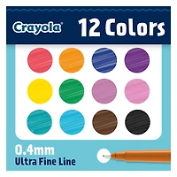 Crayola Ultra Fine Point Doodle Markers, 12 Count