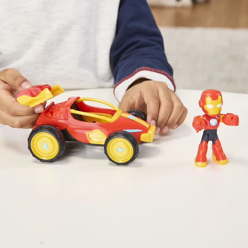 Marvel Iron Man and his Awesome Friends Iron Racer Action Figure & Toy Vehicle