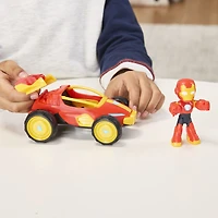 Marvel Iron Man and his Awesome Friends Iron Racer Action Figure & Toy Vehicle