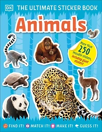 The Ultimate Sticker Book Animals - English Edition