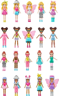Polly Pocket- Coffret de jeu - Collection Mode Safari, 4 poupées