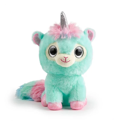 Ploosh Glowcorns - Peluche interactive Llamacorn avec corne lumineuse - par WowWee
