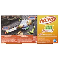 Nerf Zombie Strikeout Dart Blaster, 8 Nerf Elite Darts, Foam Blade, Pull Back Priming, Outdoor Games