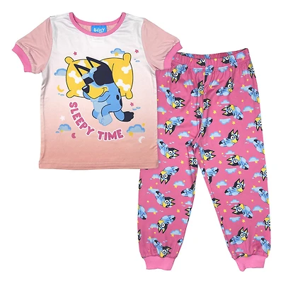 Bluey 2 Piece Pajama Set - Pink 