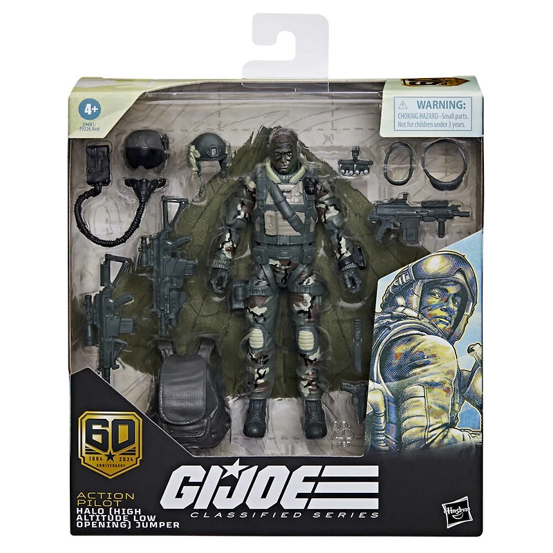 G.I. Joe Classified Series 60th Anniversary Action Pilot - HALO (High Altitude Low Opening) Jumper Action Figure
