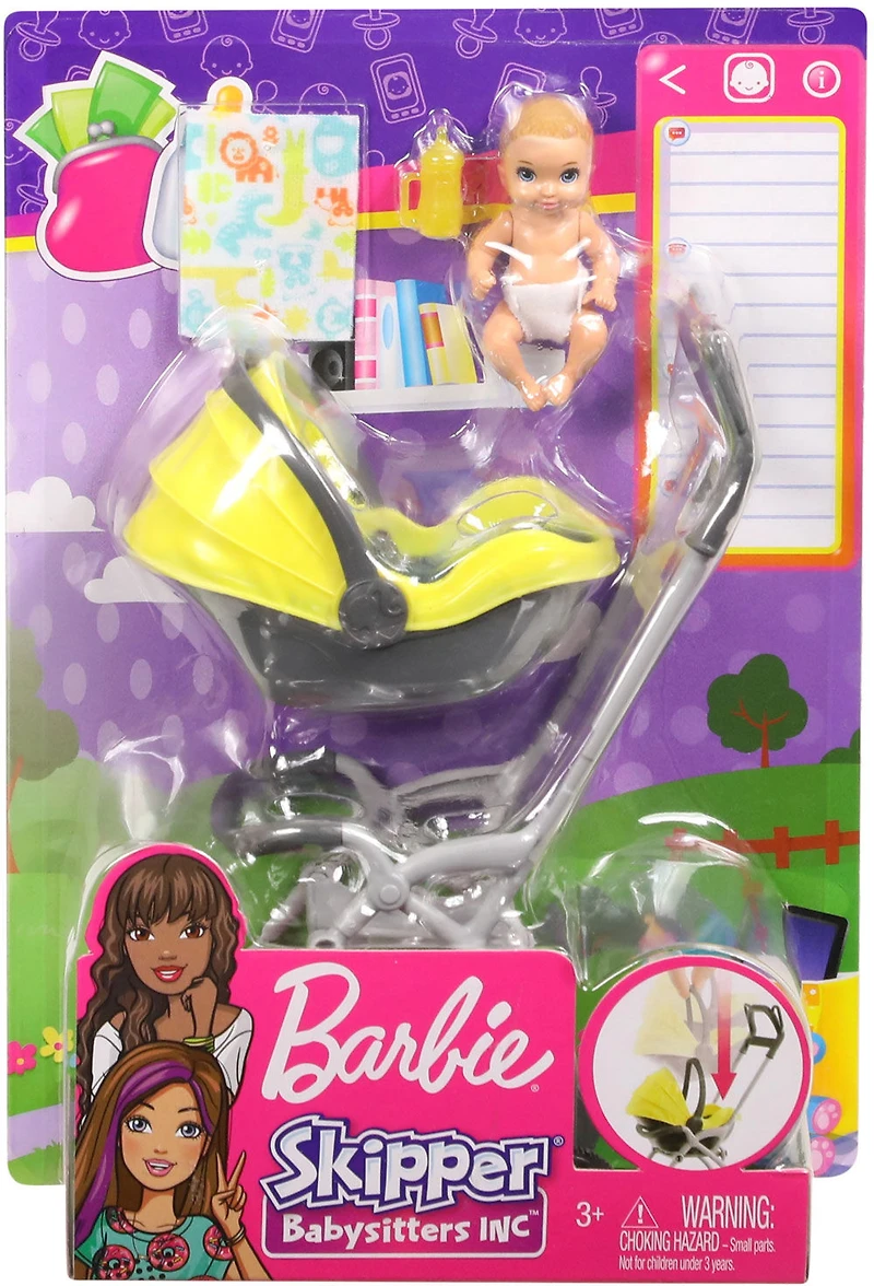 Barbie Skipper Babysitters Inc Doll & Playset.