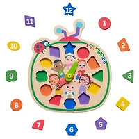 CoComelon Count with Me Wooden Clock, Recycled Wood, Learning and Education - English Edition