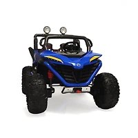 KIDSVIP Licensed Sport MX 2x12V 4x4 Poussette UTV 2 places pour enfants - Bleu - Édition anglaise