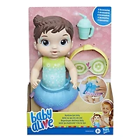 Baby Alive Rainbow Spa Baby Doll, 9-Inch Spa-Themed Toy for Kids Ages 3 and Up, Doll Eye Mask and Bottle
