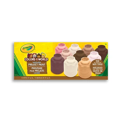 Crayola Colors of The World Washable Paint, 10 Count