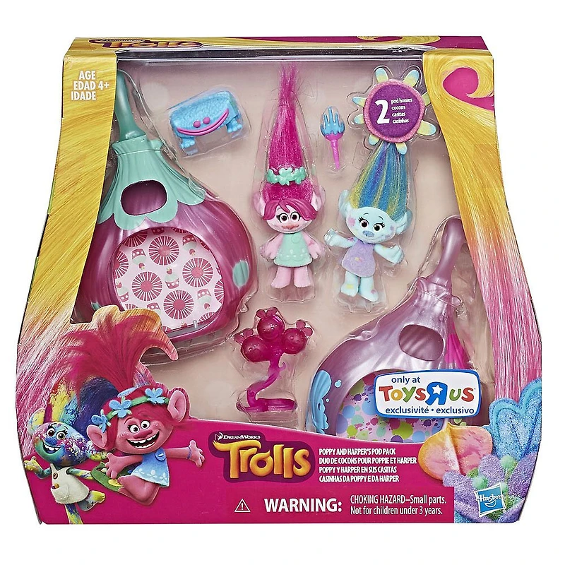 DreamWorks Trolls - Duo de cocons pour Poppie et Harper - Notre Exclusivité