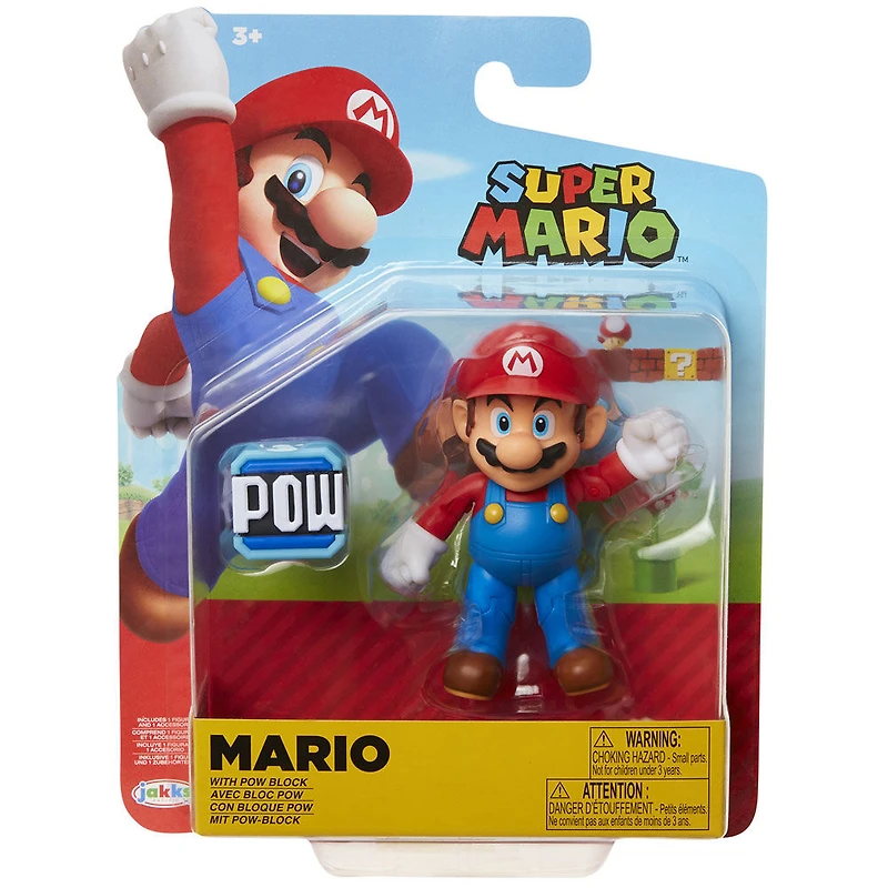 World of Nintendo 4 "Figures Wave 18 - Mario avec POW Block