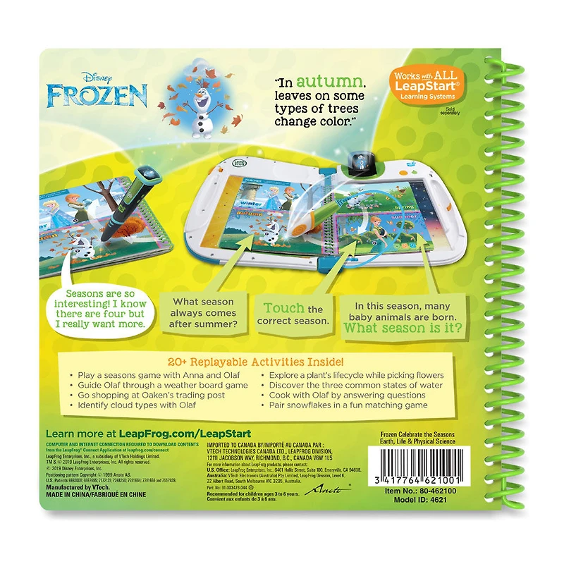 LeapStart Frozen Celebrate the Seasons Earth, Life & Physical Science Activity Book - English Edition
