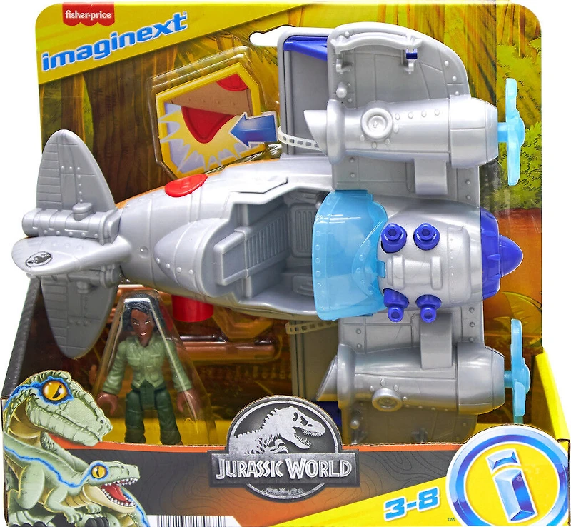 Fisher-Price Imaginext Jurassic World Dominion Kayla Watts Figure and Toy Plane