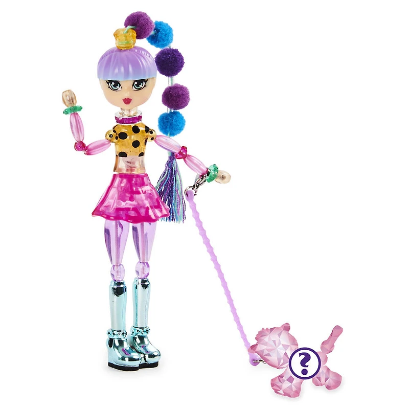 Twisty Girlz, Poupée à transformer en bracelet à collectionner Lil Gemz avec Twisty Petz mystère
