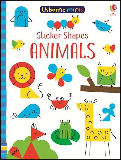 Usborne Minis: Sticker Shapes Animals - English Edition
