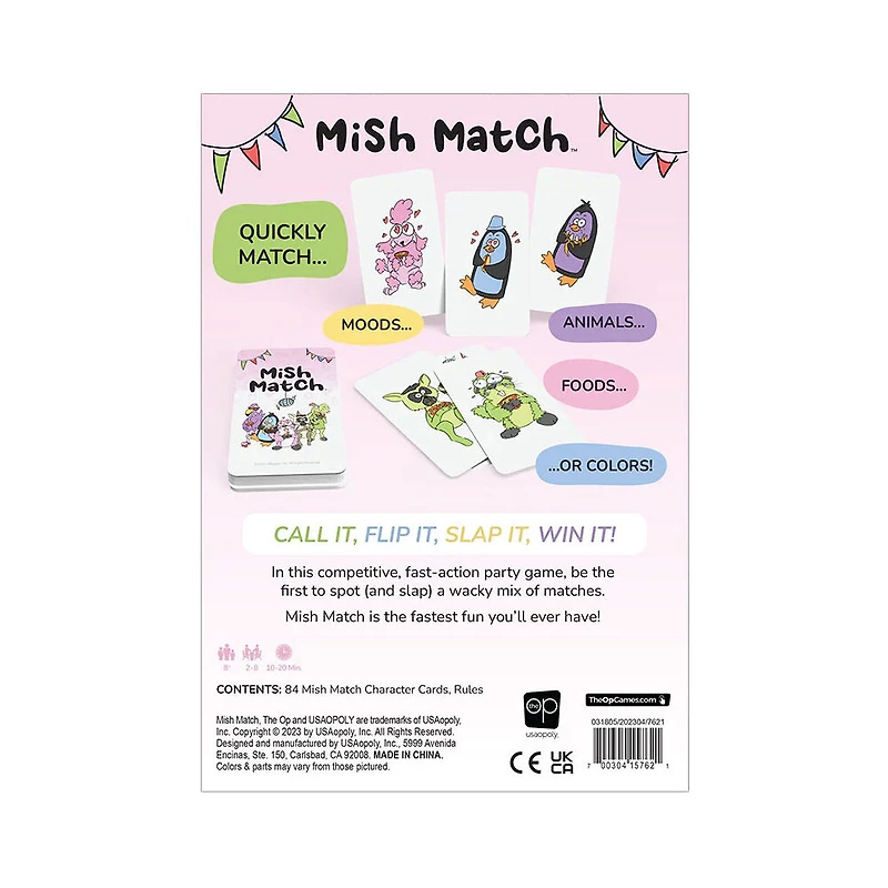 USAopoly Mish Match Card Game - English Edition