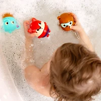 Ensemble de jouets pour le bain, Squish and Splash - Dash, Muffin, Brownie, Land of B.