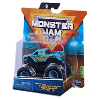 Monster Jam, Monster truck Backwards Bob officiel, véhicule en métal moulé, série Retro Rebels, échelle 1:64