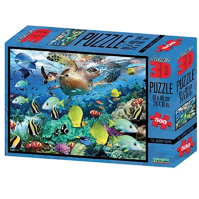 Howard Robinson - The Journey Begins - 500 pc Casse-tête Super 3D