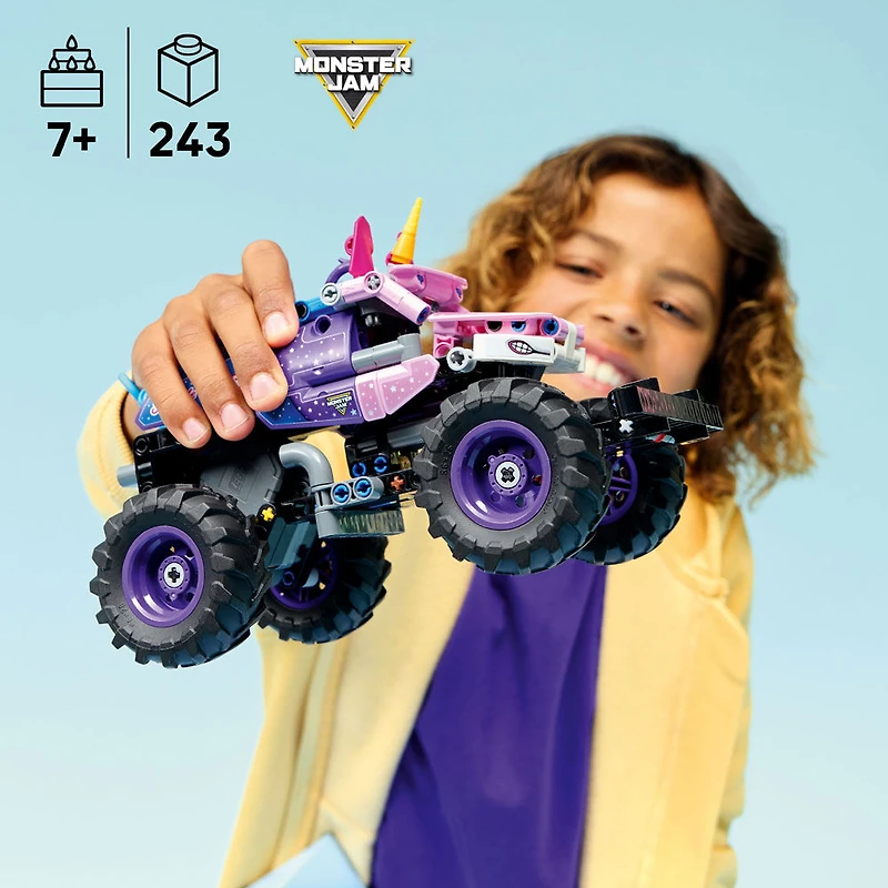 LEGO Technic Monster Jam Sparkle Smash à Rétrofriction, Jouet de Camion Monstre, Jouet de Construction pour Enfants 42220