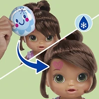 Baby Alive, Bella va mieux, coffret de poupée (cheveux bruns) pour jouer au docteur