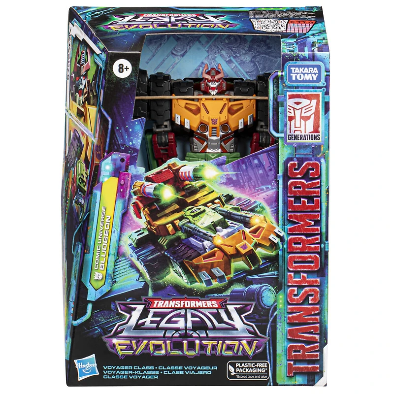 Transformers Generations Legacy Evolution, figurine Comic Universe Bludgeon classe Voyageur de 17,5 cm, pour filles et garçons à partir de 8 ans
