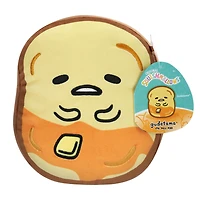 Squishmallows Gudetama de 20,3 cm - Sanrio Gudetama qui tient une rôtie beurrée