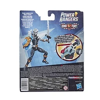 Power Rangers Dino Fury, Ranger noir avec manche bouclier, figurine Dino Fury et sabre Chromafury