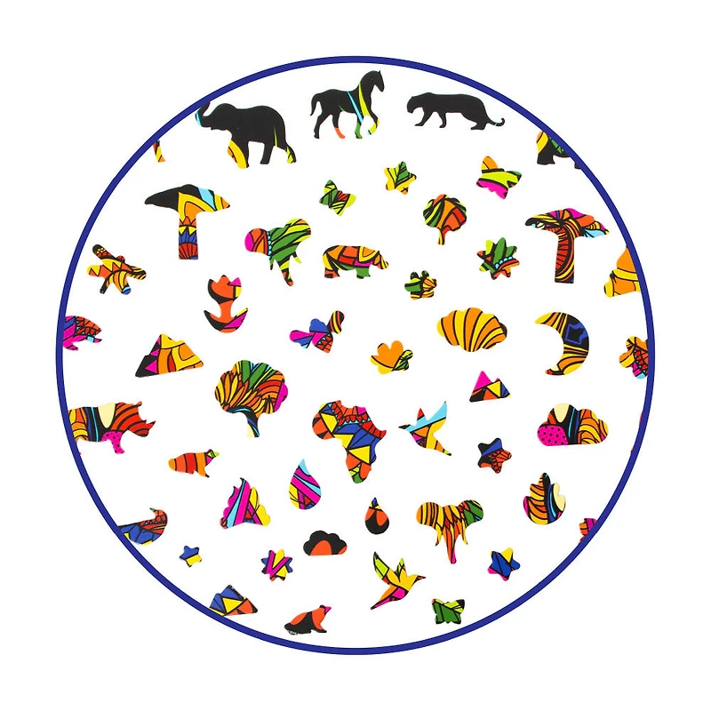 300Pc Hidden Shapes Puzzle Collection