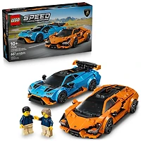 LEGO Speed Champions La Lamborghini Revuelto et la Huracán STO, Ensemble de Construction de Voitures et de Modèles 77238