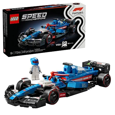 LEGO Speed Champions Visa Cash App RB VCARB 01 F1 Race Car Vehicle Kit and Driver Set 77246