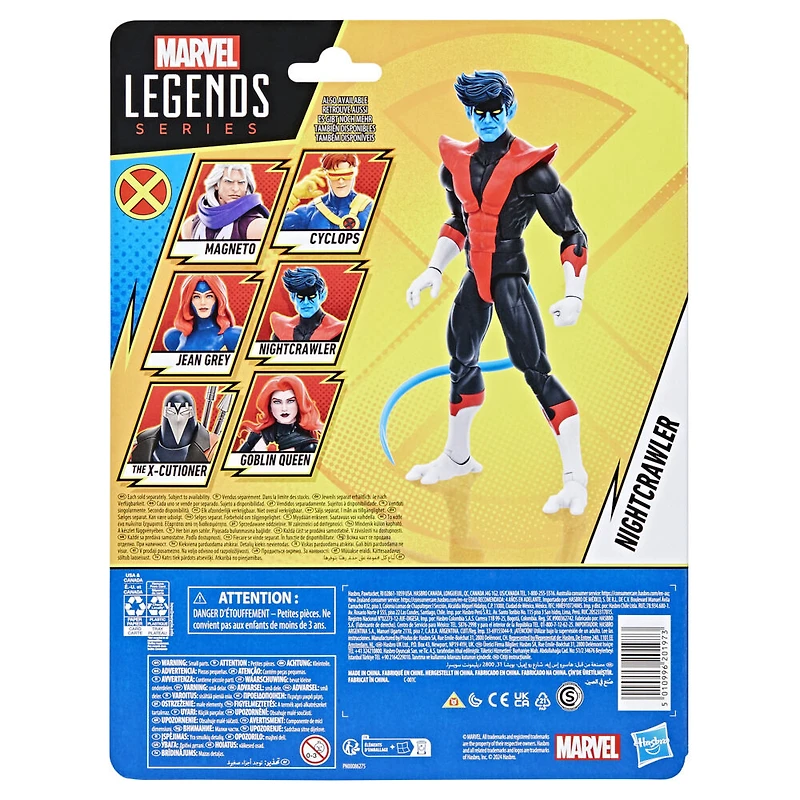 Marvel Legends Series Nightcrawler X-Men '97, figurine articulée de 15 cm