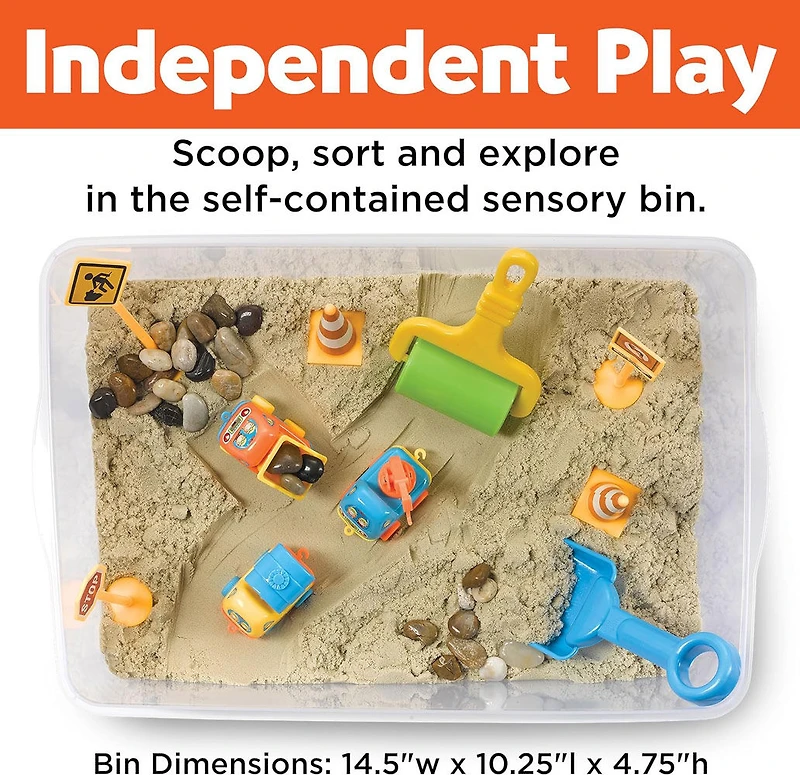 Creativity for Kids Sensory Bin Construction Zone