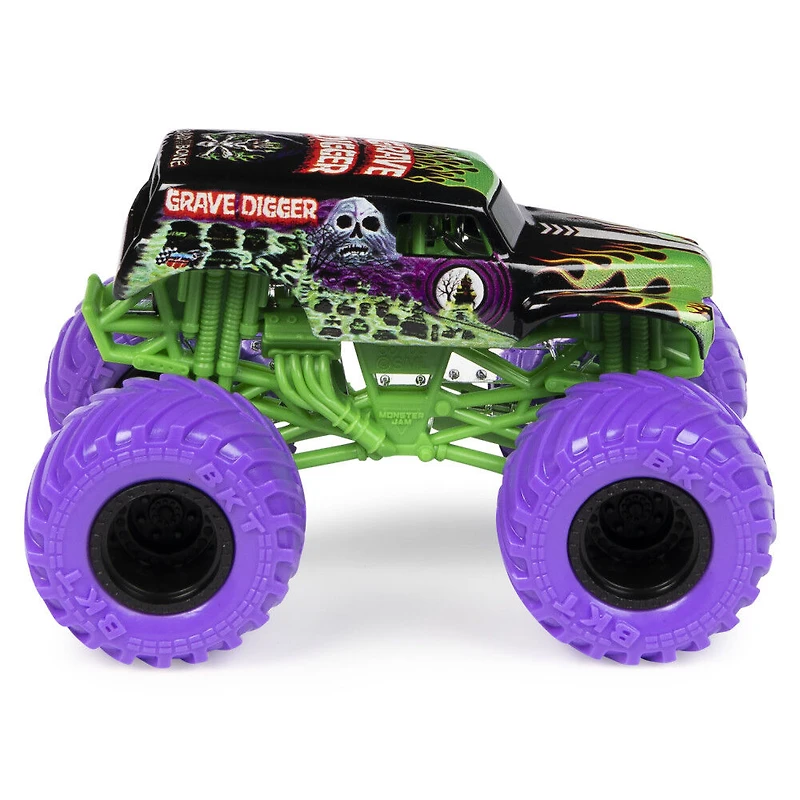 Monster Jam, Official Grave Digger Monster Truck, Die-Cast Vehicle, Nitro Neon Series