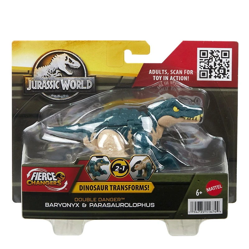 Jurassic World Dinosaur to Dinosaur Transforming Toy, Double Danger