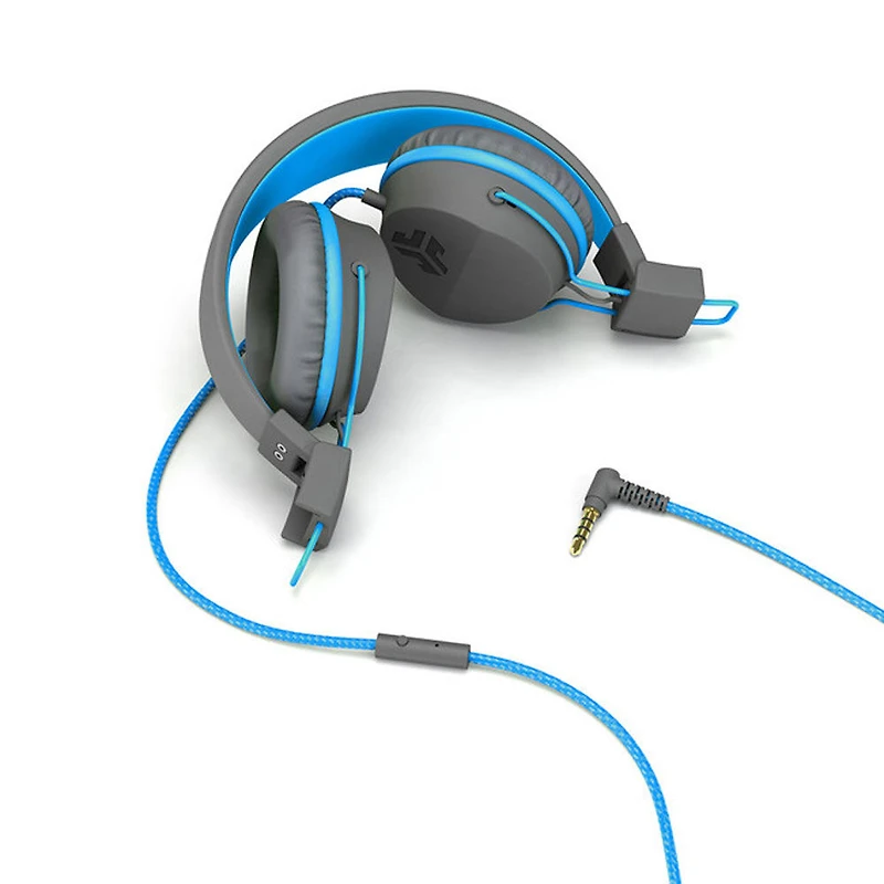 JLab Audio JBuddies Over Ear Folding Headphos Bl/Gr