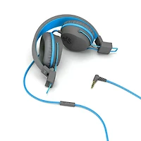 JLab Audio JBuddies Over Ear Folding Headphos Bl/Gr