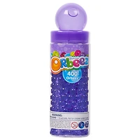 Orbeez Tubes, 400 billes Orbeez gonflées violet royal, cuillère et boîte de transport, jouets sensoriels