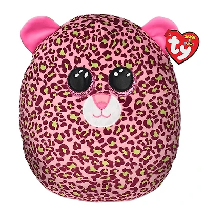 Ty Squish Lainey Pink Leopard 14 inch