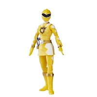 Power Rangers Lightning Collection, Dino Tonnerre Ranger Jaune, figurine articulée premium de 15 cm de collection avec accessoires