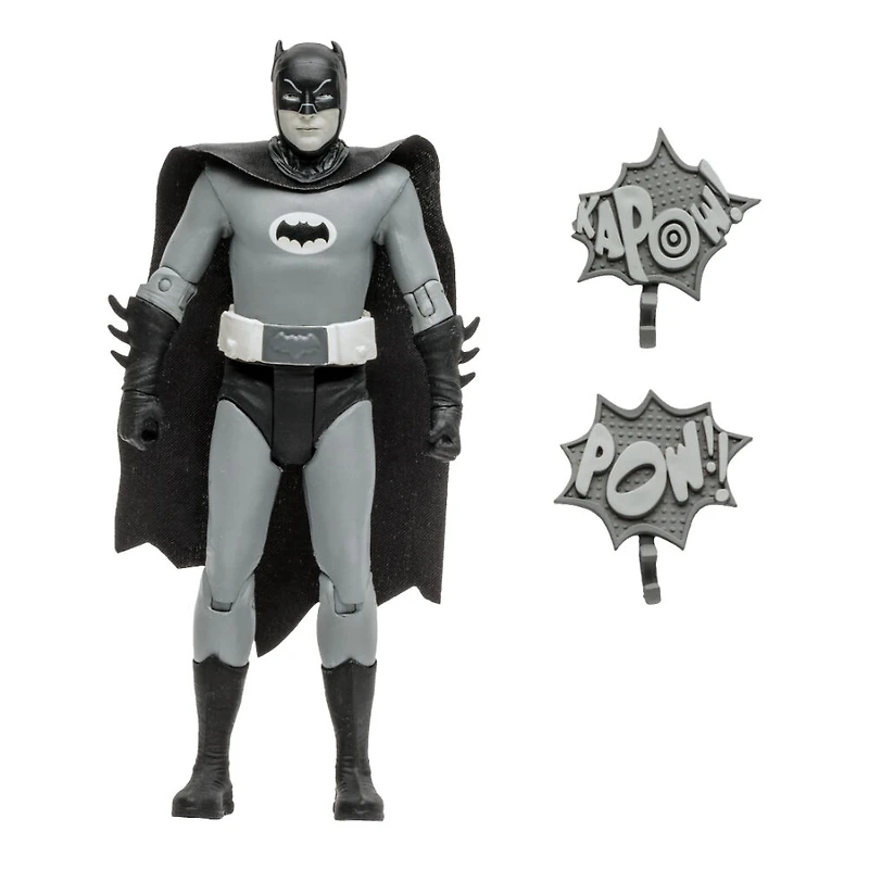DC Retro 6" Wave 4 Batman 66 - Batman (Black and White TV Variant) - Notre exclusivité