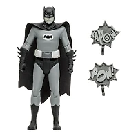 DC Retro 6" Wave 4 Batman 66 - Batman (Black and White TV Variant) - Notre exclusivité