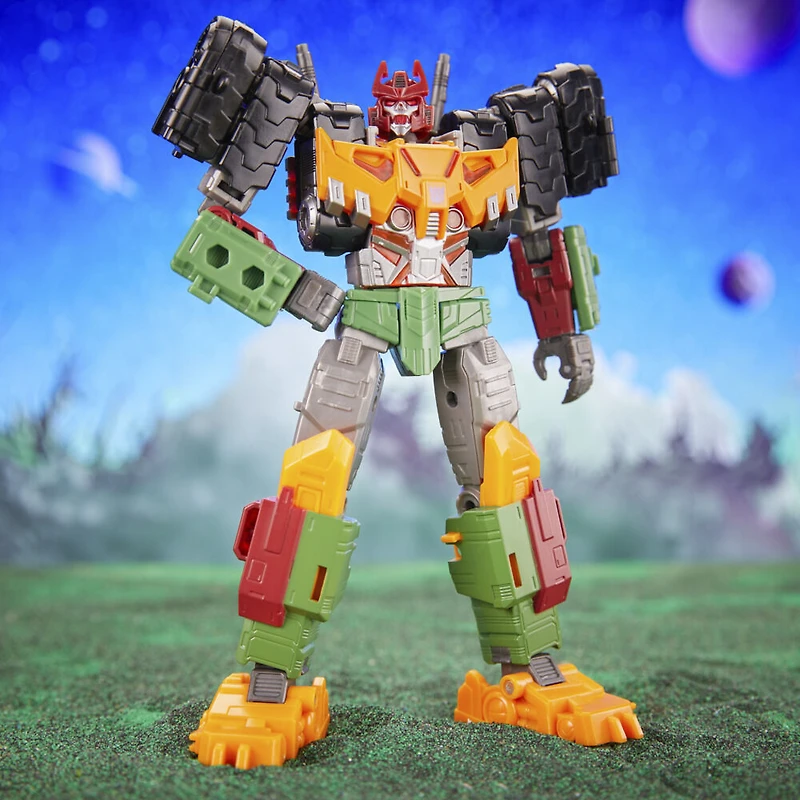 Transformers Generations Legacy Evolution, figurine Comic Universe Bludgeon classe Voyageur de 17,5 cm, pour filles et garçons à partir de 8 ans
