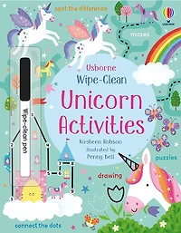 Wipe-Clean Unicorn Activities - English Edition