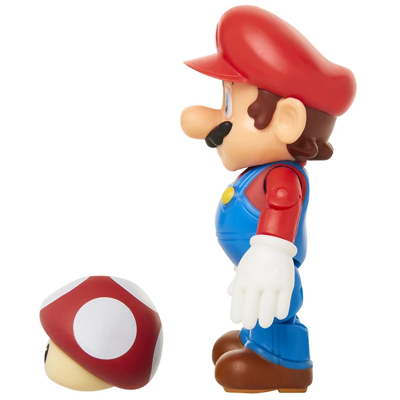 World of Nintendo 4" Figures Wave 19 -  Super Mario with Red Mushroom