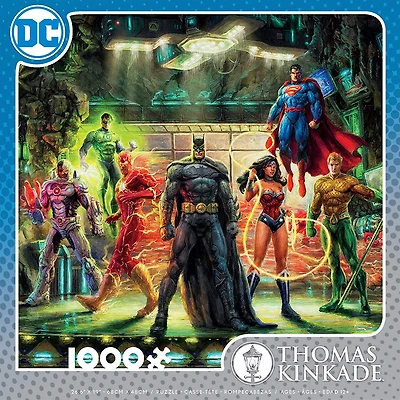Ceaco DC Comics Puzzle 1000 pièces Thomas Kinkade The Justice League